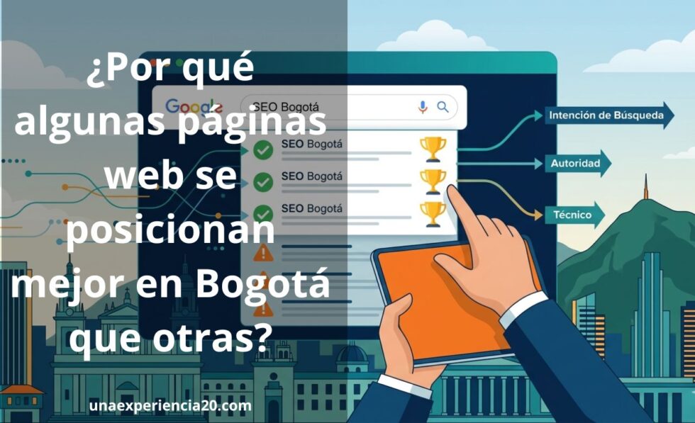 Por qué algunas páginas web se posicionan mejor en Bogotá que otras