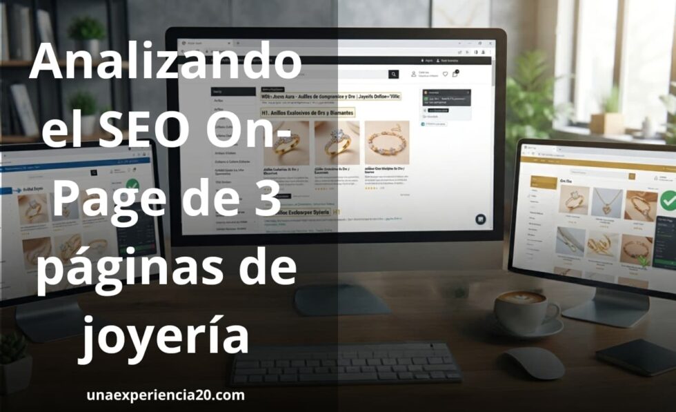 Analizando el SEO On Page de 3 páginas de joyería